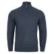 SWETER MĘSKI WEŁNIANY JEANSOWY ROZSUWANY PÓŁ SUWAK ROZ.M SW852