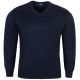 DUŻY SWETER MĘSKI W SEREK GRANATOWY GŁADKI 6XL SW759