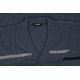 ROZPINANY SWETER MĘSKI JEANSOWY NA GUZIKI XXL SW871