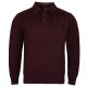 POLO SWETER MĘSKI WEŁNIANY BORDOWY Z KOŁNIERZYKIEM ROZ.L SW873