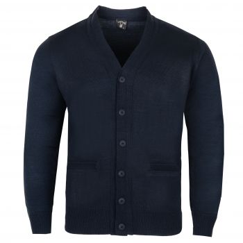 ROZPINANY SWETER MĘSKI WEŁNIANY GRANATOWY NA GUZIKI XL SW878