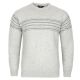 SWETER MĘSKI JASNO SZARY POD SZYJĘ SZETLAND ROZ.L SW884