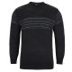 SWETER MĘSKI GRAFITOWY POD SZYJĘ SZETLAND XL SW886