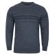 SWETER MĘSKI JEANSOWY POD SZYJĘ SZETLAND XL SW887