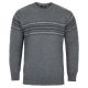 SWETER MĘSKI STALOWY POD SZYJĘ SZETLAND XL SW889