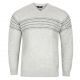 SWETER MĘSKI JASNO SZARY W SEREK SZETLAND ROZ.M SW891