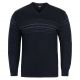 SWETER MĘSKI GRANATOWY W SEREK SZETLAND ROZ.L SW893