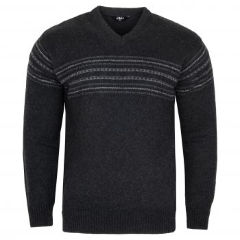 SWETER MĘSKI GRAFITOWY W SEREK SZETLAND ROZ.M SW896