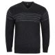 SWETER MĘSKI GRAFITOWY W SEREK SZETLAND ROZ.L SW896