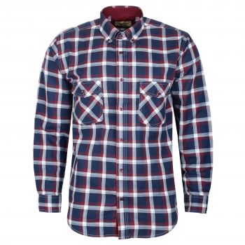 KOSZULA MĘSKA W KRATKĘ 100% BAWEŁNY DWIE KIESZENIE XXL 43/44 FS218