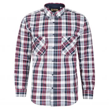 KOSZULA MĘSKA W KRATKĘ 100% BAWEŁNY DWIE KIESZENIE XXL 43/44 FS220