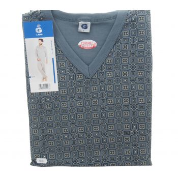 DUŻA PIŻAMA MĘSKA 100% BAWEŁNY PRODUKT POLSKI DŁUGI RĘKAW 4XL 4-88