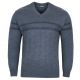 SWETER MĘSKI WEŁNIANY JEANSOWY W SEREK XL SW871