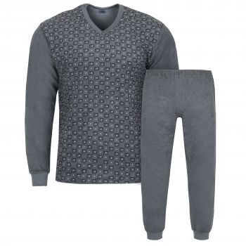 DUŻA POLSKA PIŻAMA MĘSKA FROTTE-FROTA ! 100% BAWEŁNY 3XL 4-15F