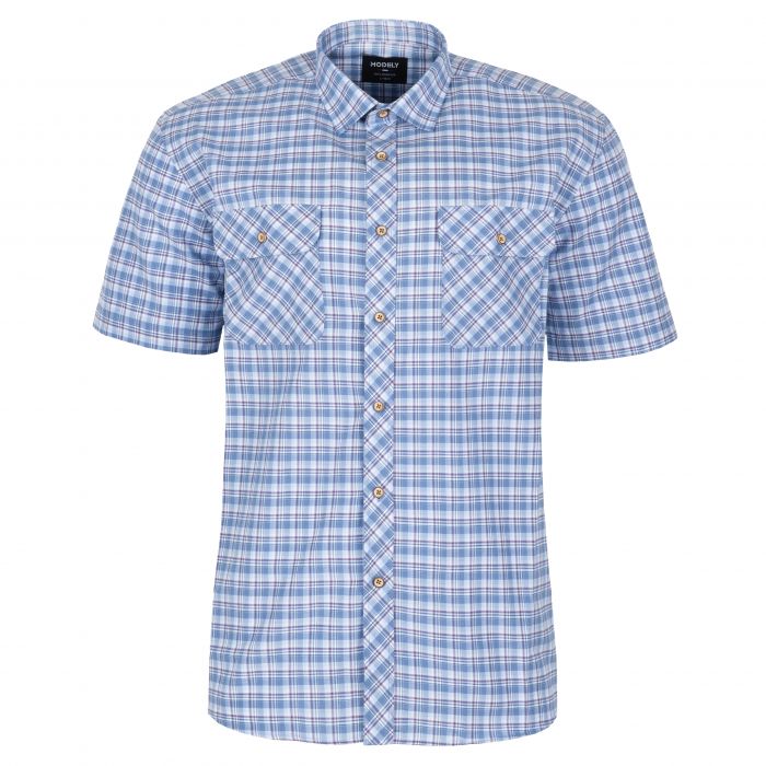 KOSZULA MĘSKA W KRATKĘ 100% BAWEŁNY 2 KIESZENIE REGULAR XL 43/44 MS4KR