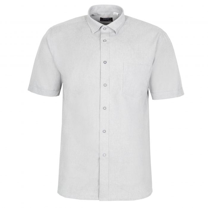 LNIANA KOSZULA MĘSKA SZARA KRÓTKI RĘKAW 3XL 45/46 KL19