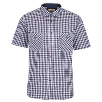 DUŻA KOSZULA SPORTOWA MĘSKA W KRATKĘ 100% BAWEŁNY 4XL 47/48 FS188KR