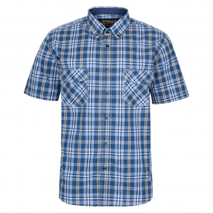 DUŻA KOSZULA SPORTOWA MĘSKA W KRATKĘ 100% BAWEŁNY 4XL 47/48 FS196KR