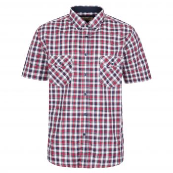 DUŻA KOSZULA SPORTOWA MĘSKA W KRATKĘ 100% BAWEŁNY 5XL 49/50 FS197KR