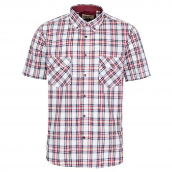 KOSZULA MĘSKA W KRATKĘ 100% BAWEŁNY DWIE KIESZENIE 3XL 45/46 FS191KR
