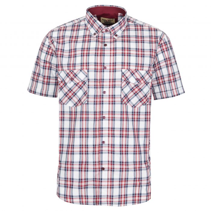 KOSZULA MĘSKA W KRATKĘ 100% BAWEŁNY DWIE KIESZENIE 3XL 45/46 FS191KR