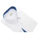 KOSZULA MĘSKA BIAŁA WE WZORKI SLIM XL 43/44 176-182 MX394