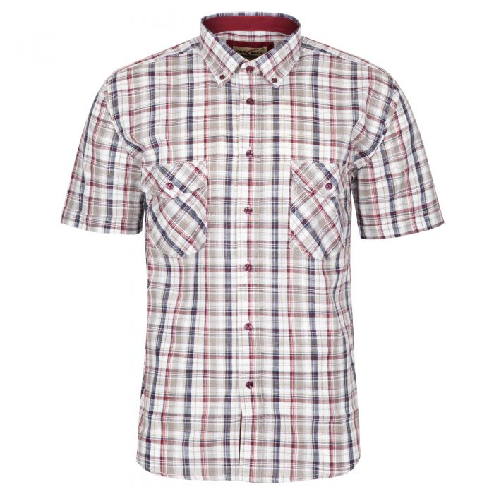 KOSZULA MĘSKA W KRATKĘ BAWEŁNIANA A'LA LNIANA XXL 43/44 FS199KR