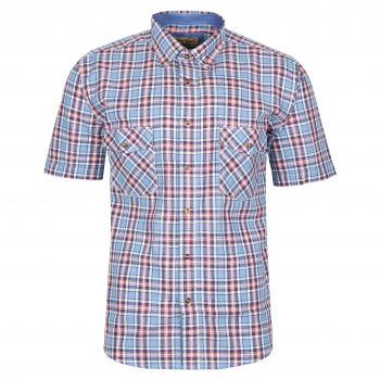 KOSZULA MĘSKA W KRATKĘ BAWEŁNIANA A'LA LNIANA 3XL 45/46 FS204KR