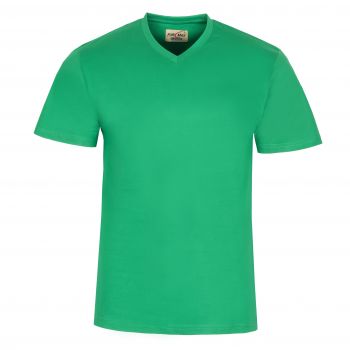 T-SHIRT MĘSKI W SEREK ZIELONY INTENSYWNY BAWEŁNA ROZ.L H93