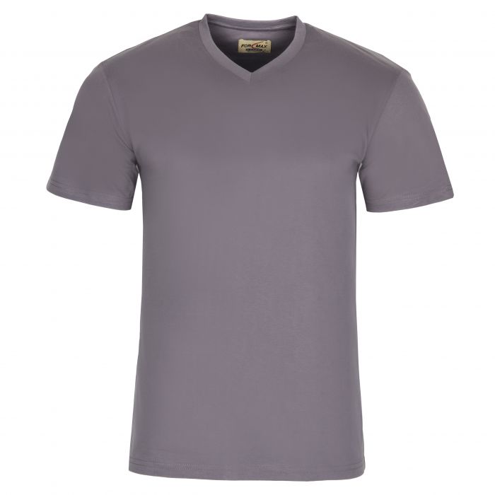 T-SHIRT MĘSKI W SEREK STALOWY BRĄZ BAWEŁNA XL H94