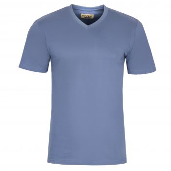 T-SHIRT MĘSKI W SEREK STALOWY JEANS BAWEŁNA XL H95