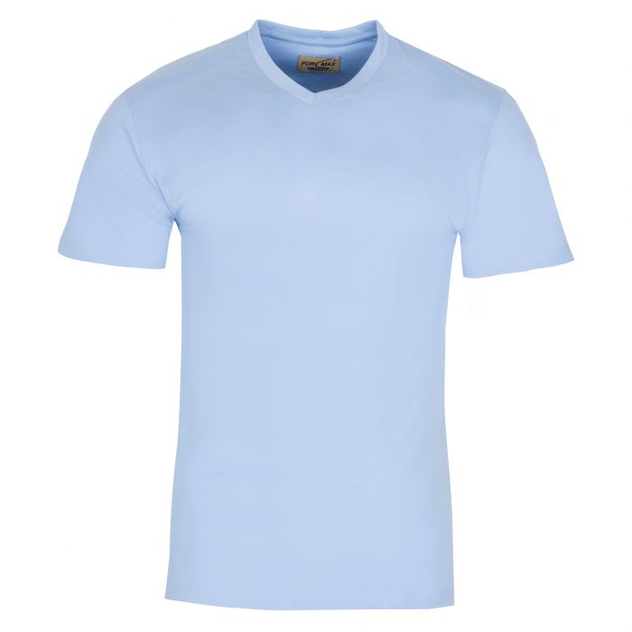 T-SHIRT MĘSKI W SEREK BŁĘKITNY JAŚNIEJSZY BAWEŁNA XL H98