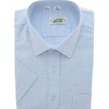 KOSZULA MĘSKA NIEBIESKA SLIM ROZ.L 41/42 170-176 MX233KR