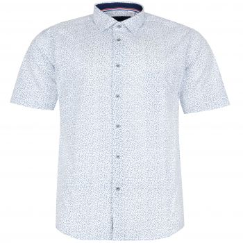 DUŻA KOSZULA MĘSKA BIAŁA WE WZORY 6XL 50/51 KW84KR