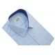 KOSZULA MĘSKA NIEBIESKA WE WZORKI SLIM XL 43/44 170-176 MX240KR