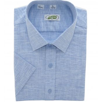 KOSZULA MĘSKA NIEBIESKA SLIM ROZ.L 41/42 176-182 MX241KR