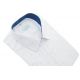 KOSZULA MĘSKA BIAŁA WE WZORKI SLIM XL 43/44 170-176 MX243KR