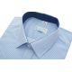 KOSZULA MĘSKA NIEBIESKA WE WZORKI SLIM XL 43/44 176-182 MX226KR