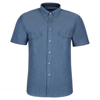 JEANSOWA KOSZULA MĘSKA A'LA JEANS DWIE KIESZENIE KRÓTKI RĘKAW ROZ.M 39/40