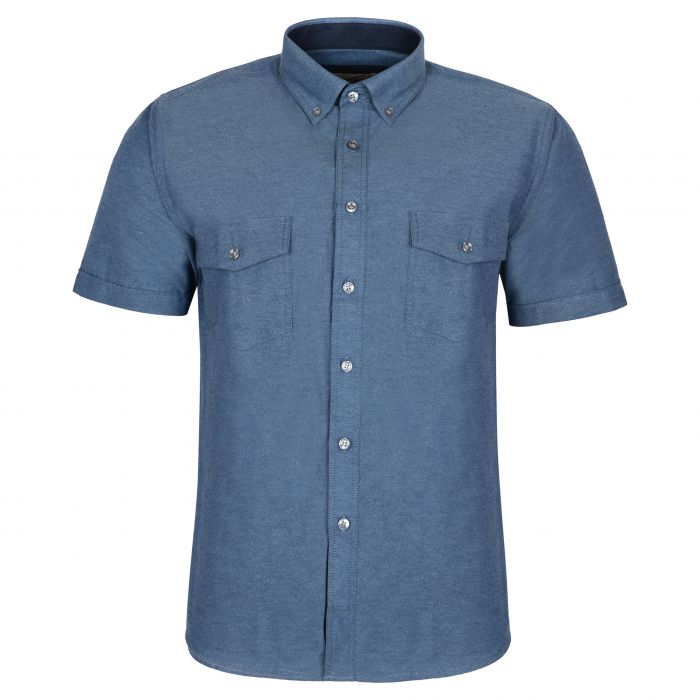 JEANSOWA KOSZULA MĘSKA A'LA JEANS DWIE KIESZENIE KRÓTKI RĘKAW ROZ.M 39/40