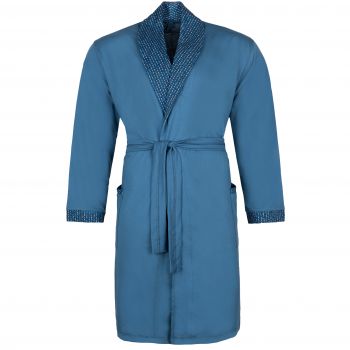 DUŻY SZLAFROK MĘSKI CIENKI BAWEŁNA JEANSOWY 4XL A121