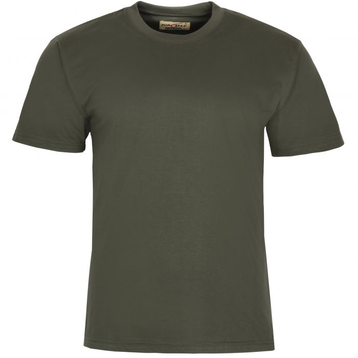 DUŻY T-SHIRT OLIWKOWY CIEMNIEJSZY KOSZULKA 100% BAWEŁNY 4XL H87