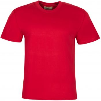 DUŻY T-SHIRT CZERWONY CIEMNIEJSZY KOSZULKA 100% BAWEŁNY 5XL H92