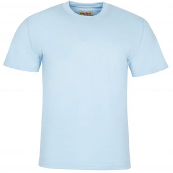 DUŻY T-SHIRT BŁĘKITNY JAŚNIEJSZY KOSZULKA 100% BAWEŁNY 5XL H88