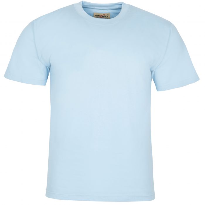 DUŻY T-SHIRT BŁĘKITNY JAŚNIEJSZY KOSZULKA 100% BAWEŁNY 6XL H88