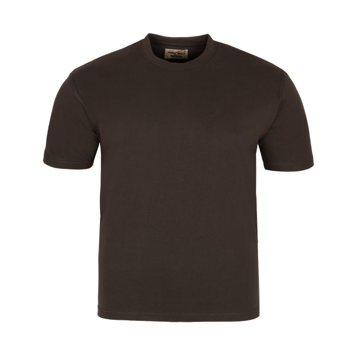 DUŻY T-SHIRT BRĄZOWY KOSZULKA 100% BAWEŁNY 5XL H40
