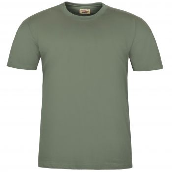 DUŻY T-SHIRT OLIWKOWY KOSZULKA 100% BAWEŁNY 6XL H106