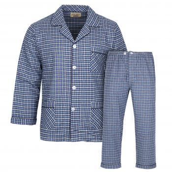 DUŻA PIŻAMA MĘSKA ROZPINANA BAWEŁNIANA MIĘKKA TKANA 5XL PM5