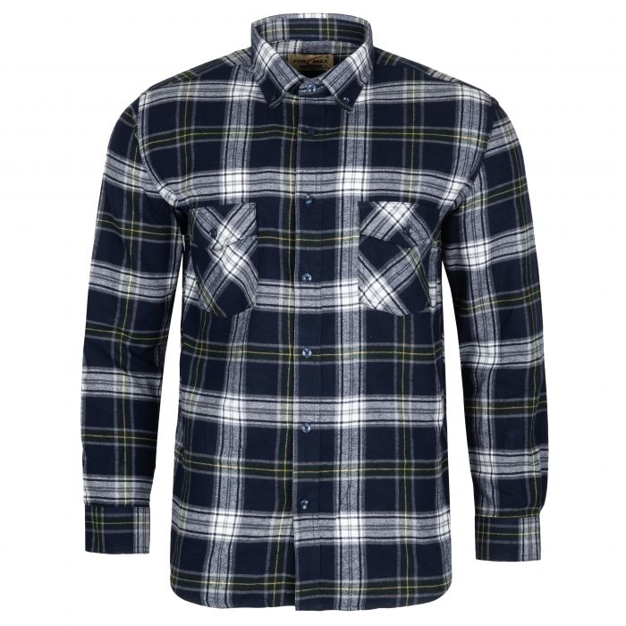 KOSZULA FLANELOWA MĘSKA W KRATKĘ 100% BAWEŁNY PORZĄDNA 3XL FF81