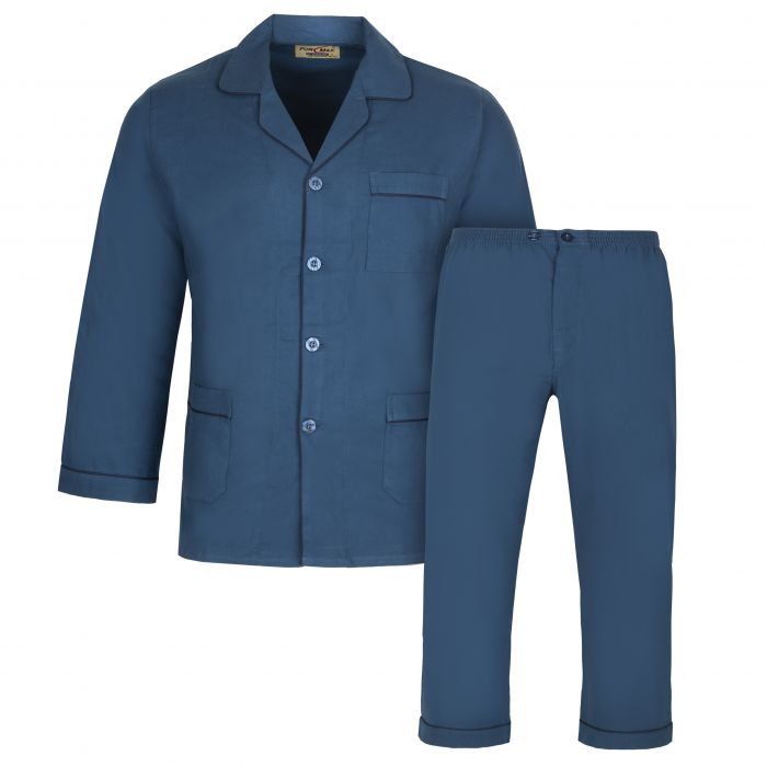 PIŻAMA MĘSKA BAWEŁNIANA ROZPINANA A'LA FLANELOWA JEANSOWA 3XL PM14